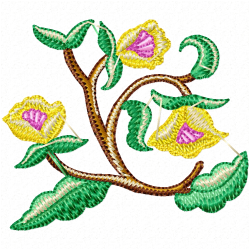 Flowers Embroidery Design 1